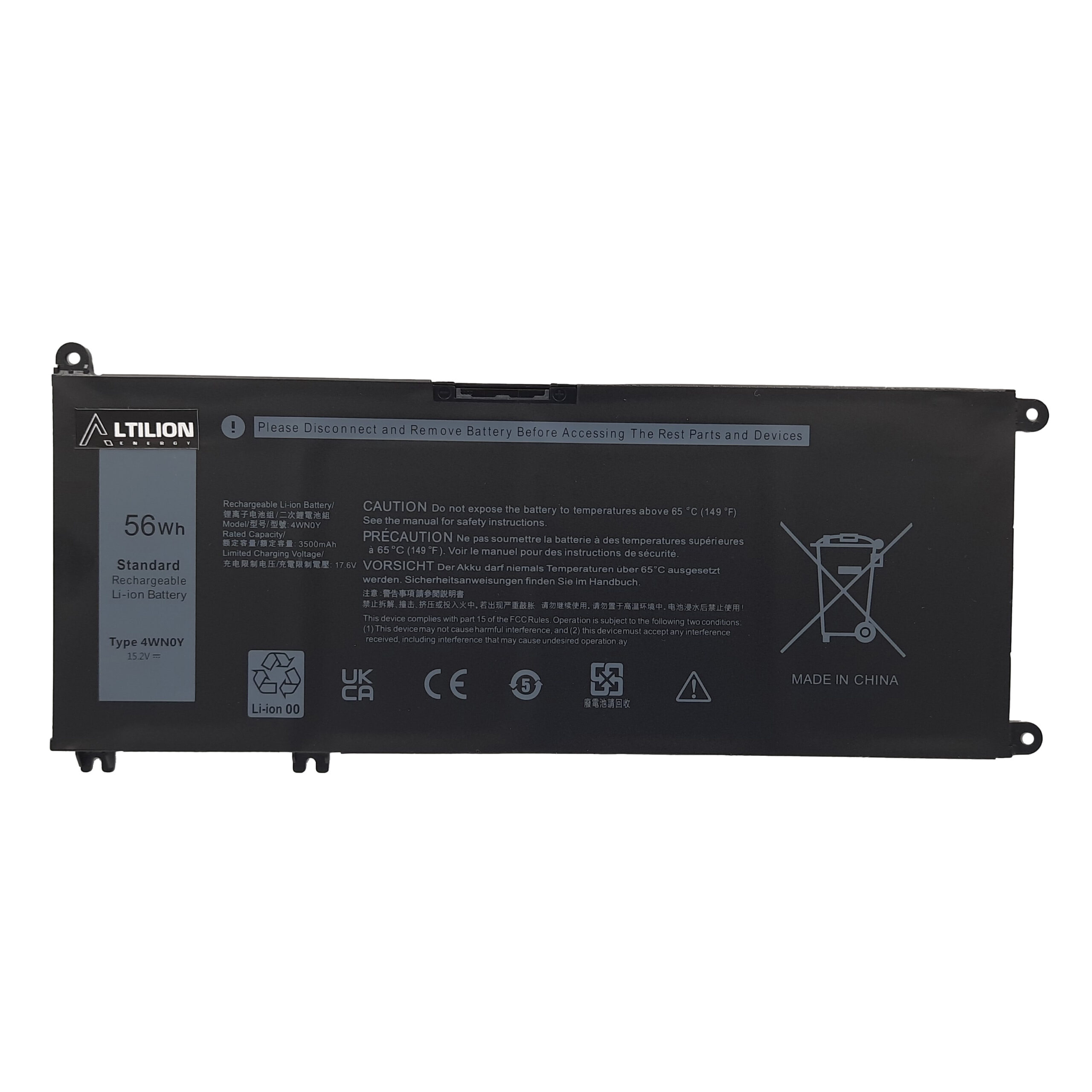 Bateria 4WN0Y do Dell Latitude 3310 / Dell Inspiron 15 7577 7778 7779 - obrazek 2