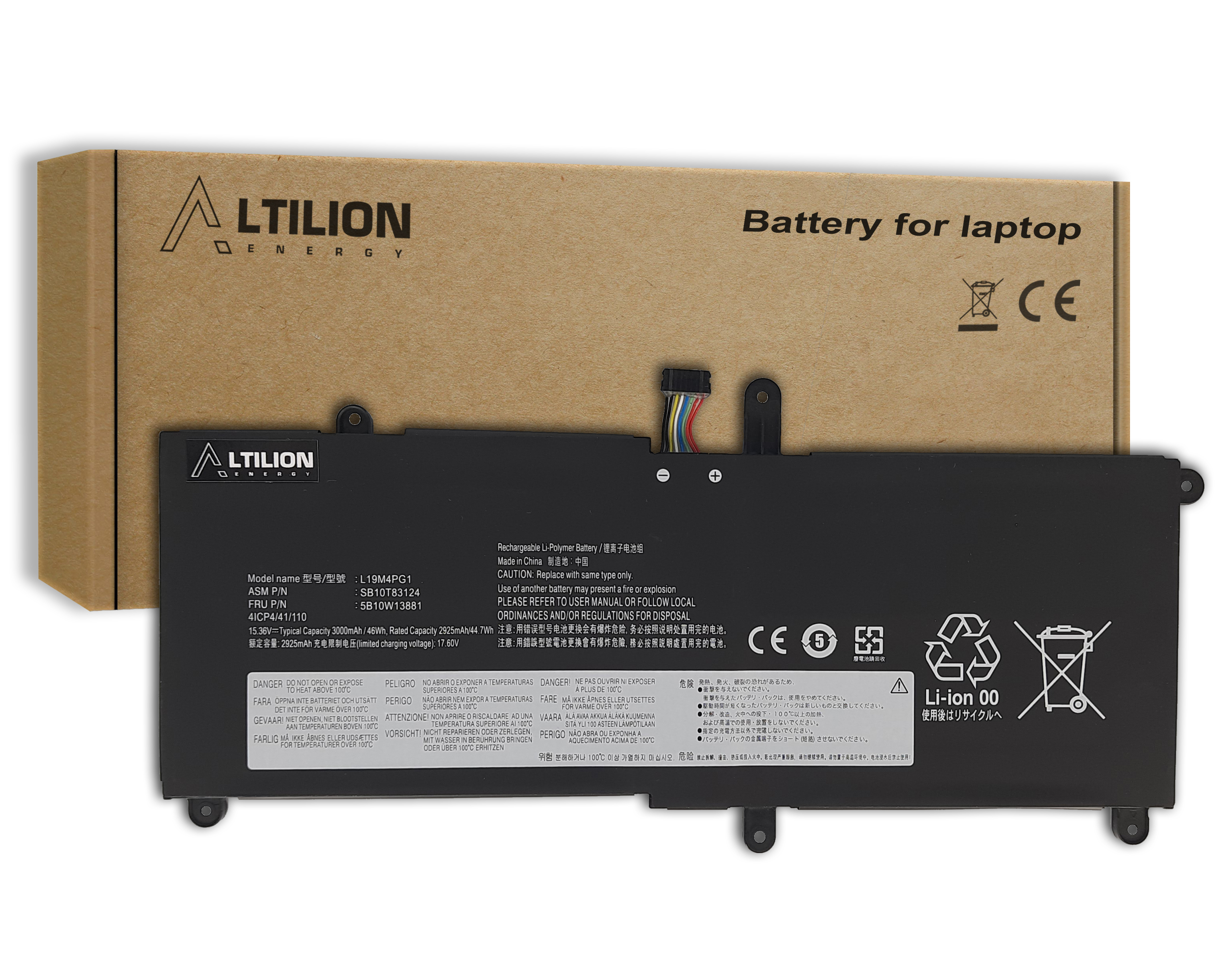 Bateria L19M4PG1 L19C4PG1 do Lenovo ThinkPad 11e Yoga 6th Gen