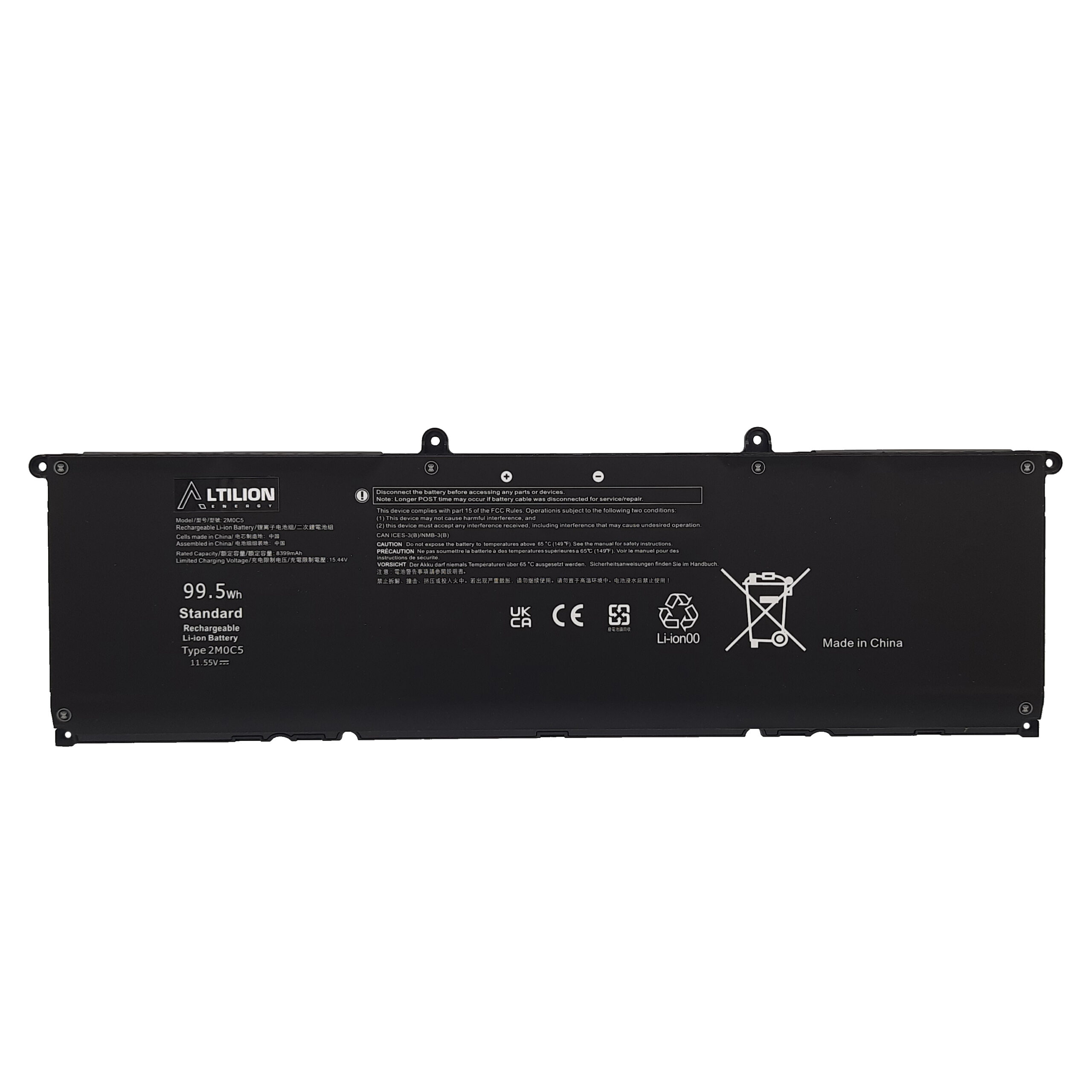 Bateria 2M0C5 9FTVV F5HR2 do Dell Precision 5680 - obrazek 2