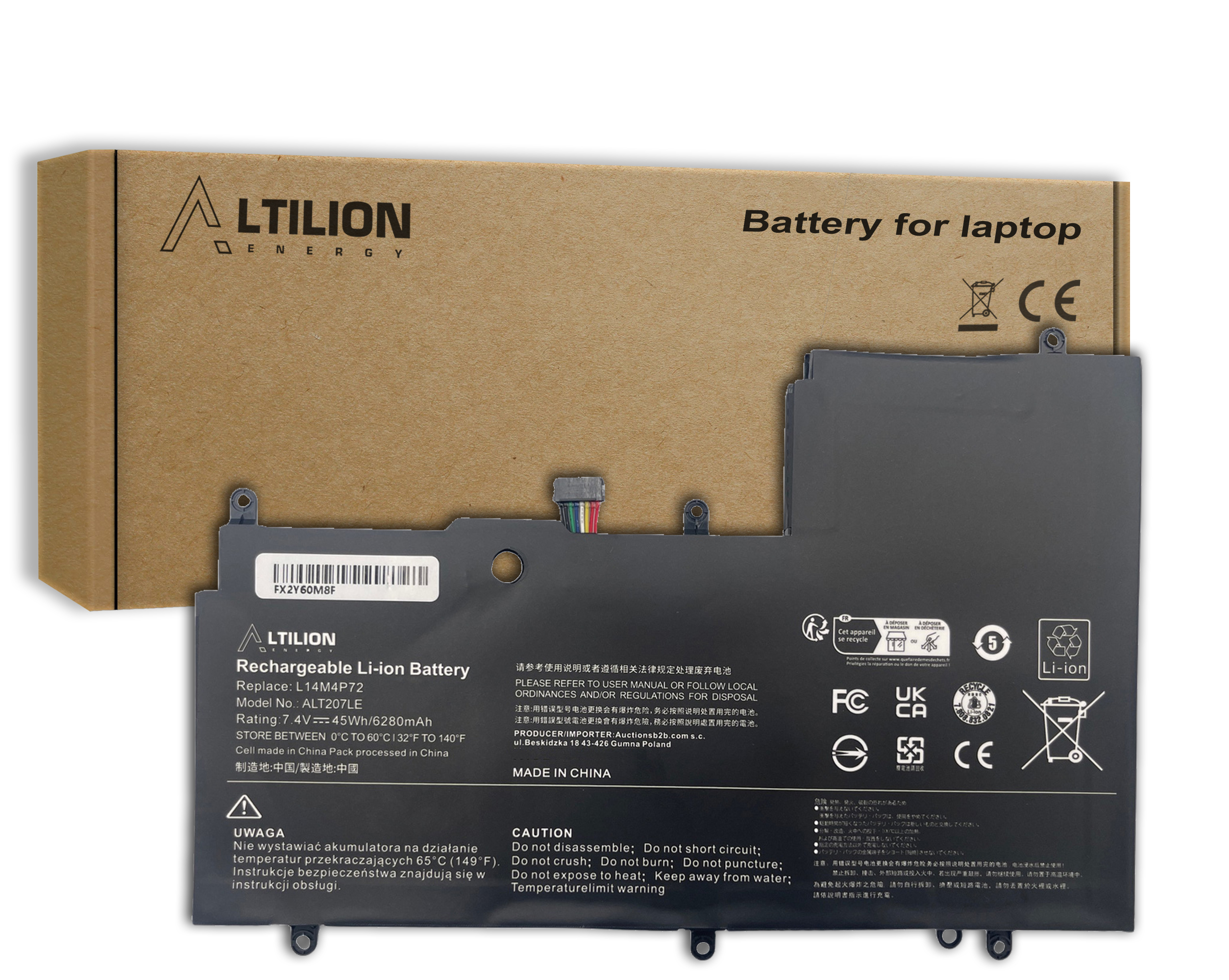 Bateria Altilion Energy L14M4P72 kompatybilna z Lenovo